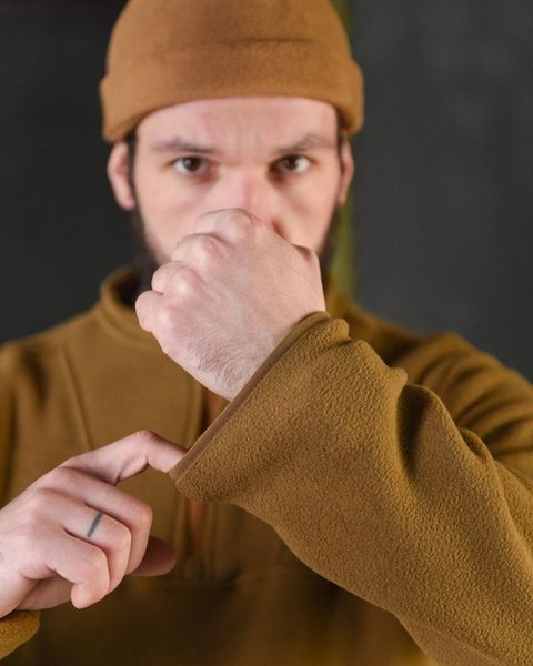 Флісовий Убакс Hide з липучками під шеврони койот розмір S buy88693frs-S фото