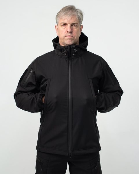 Костюм Поліція R-Military SoftShell Куртка + Штани чорний розмір S тмс02596frs-S фото