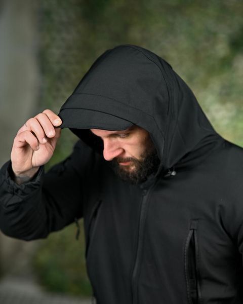 Куртка Silver Knight Windstoper Soft Shell на флісі чорна розмір 2XL buy19483frs-2XL фото