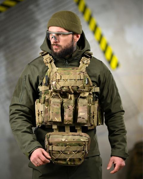 Плитоноска Attack Tactical Plate Carrier Cordura з підсумками мультикам buy95148frs фото