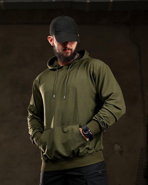Худі Trenash з принтом Veteran олива розмір M buy97154frs-M фото