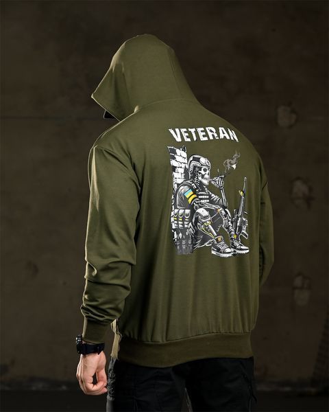 Худі Trenash з принтом Veteran олива розмір M buy97154frs-M фото