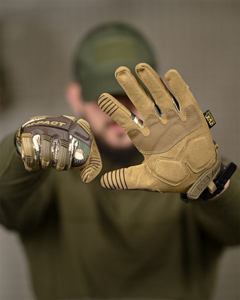 Тактичні Рукавиці M-Pact Mechanix мультикам розмір L buy52391frs-L фото
