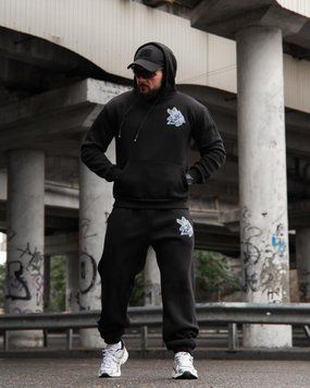 Спортивний Костюм з принтом Руни Худі + Штани чорний розмір M buy97825-M фото