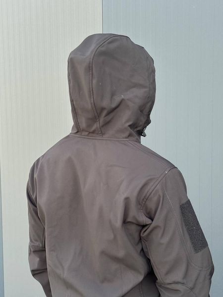 Костюм SoftShell на флісі Куртка з капюшоном + Штани чорна розмір 3XL for00628frs-3XL фото