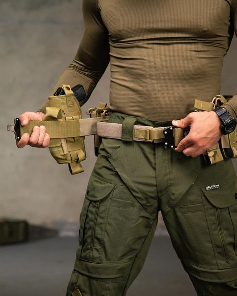 Розвантажувальний Пояс Attack Tactical з підсумками мультикам buy97799 фото