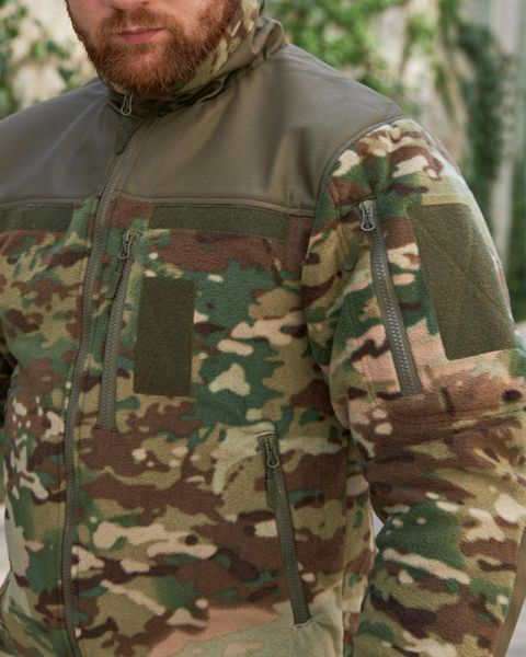 Флісова Кофта KIBORG R-Military GEN I з липучками під шеврони мультикам розмір M bkr503389frs-M фото