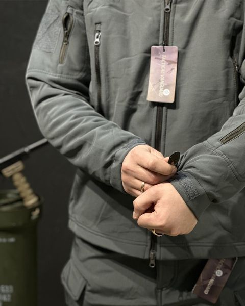 Костюм Tactical Vanguard SoftShell Куртка з капюшоном + Штани сірий розмір S for02383frs-S фото