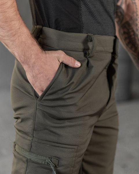 Штани SoftShell з гумкою в поясі олива розмір S buy50824frs-S фото