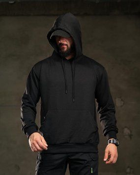 Худі Trenash з принтом Never Sleep чорне розмір M buy97103frs-M фото