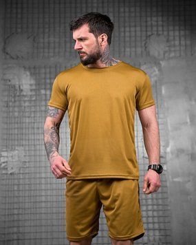 Літній Комплект Молодість Футболка + Шорти койот розмір M buy92389frs-M фото