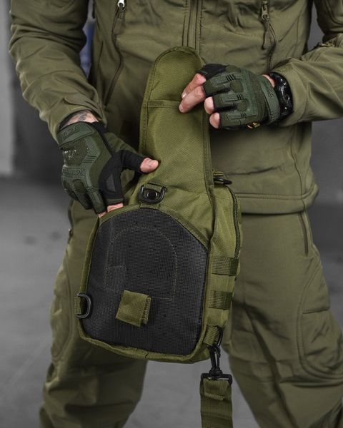 Нагрудна сумка Enders Cordura 1000D олива розмір 19 х 27 х 10 см buy14732frs фото