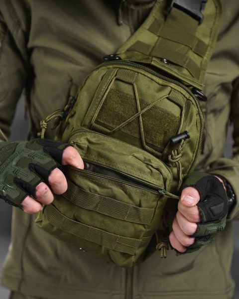 Нагрудна сумка Enders Cordura 1000D олива розмір 19 х 27 х 10 см buy14732frs фото