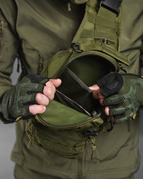 Нагрудна сумка Enders Cordura 1000D олива розмір 19 х 27 х 10 см buy14732frs фото