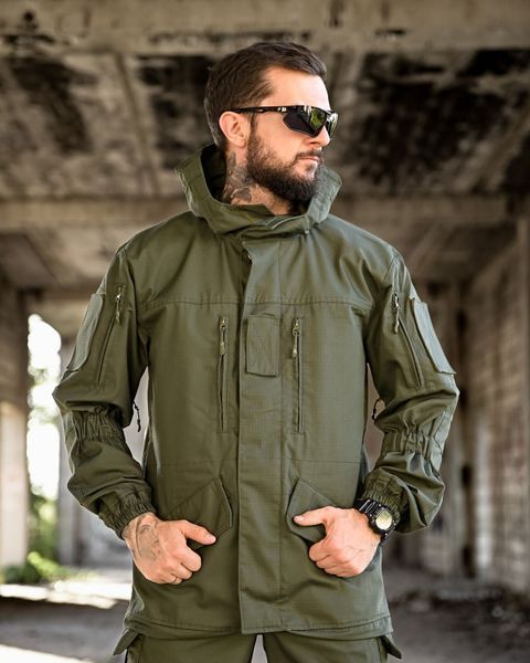 Костюм Горка ріп-стоп Куртка + Штани з підтяжками олива розмір S buy93467frs-S фото