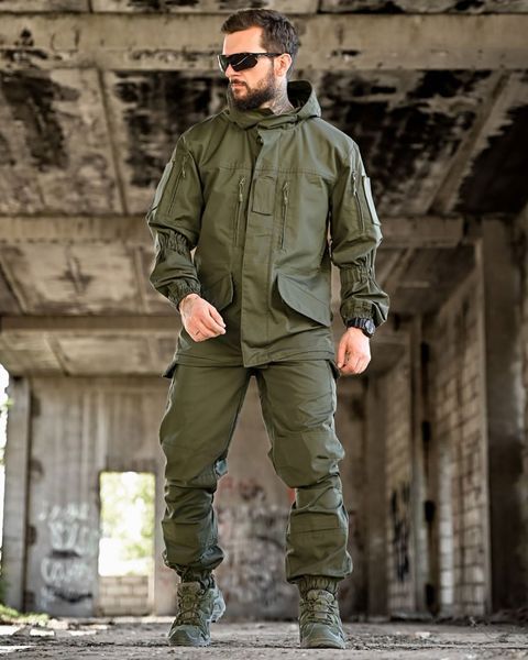 Костюм Горка ріп-стоп Куртка + Штани з підтяжками олива розмір S buy93467frs-S фото