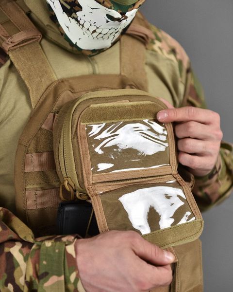 Плитоноска Cobra Cordura 1000D з підсумками та кріпленням Molle койот buy87005frs фото