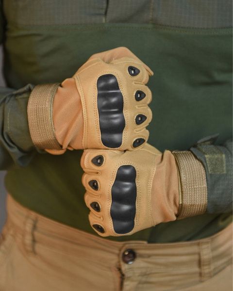 Тактичні Рукавиці з антиковзними вставками койот розмір 2XL buy11134frs-2XL фото