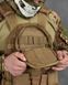 Плитоноска Cobra Cordura 1000D з підсумками та кріпленням Molle койот buy87005frs фото 7