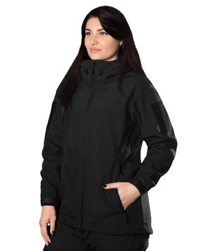 Жіноча Куртка Stalker SoftShell на флісі чорна розмір XS cmt7442frs-XS фото