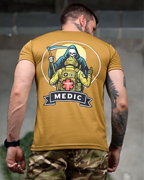 Потовідвідна Футболка Coolmax з принтом Medic койот розмір M buy93271frs-M фото