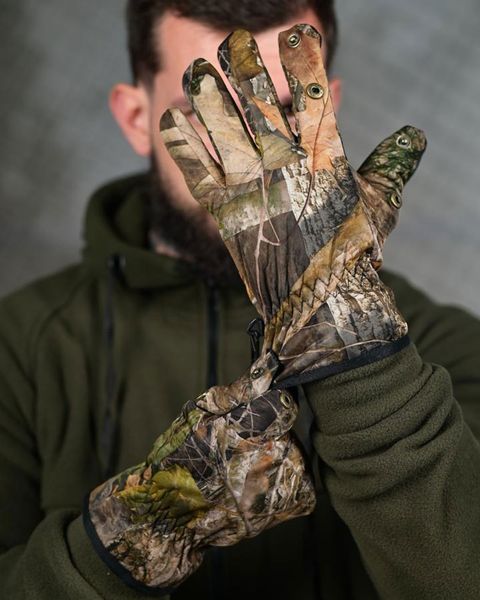 Рукавиці Hunter SoftShell на флісі камуфляж розмір One Size buy94666frs фото