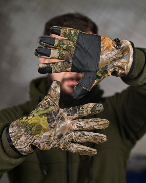 Рукавиці Hunter SoftShell на флісі камуфляж розмір One Size buy94666frs фото