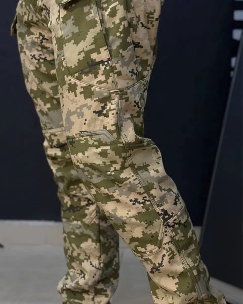 Тактичні Штани SoftShell на флісі піксель розмір S skl8050frs-S фото