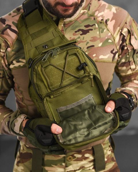 Нагрудна Сумка Triada Cordura олива розмір 23,5 х 6 х 12 buy12290frs фото