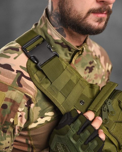 Нагрудна Сумка Triada Cordura олива розмір 23,5 х 6 х 12 buy12290frs фото
