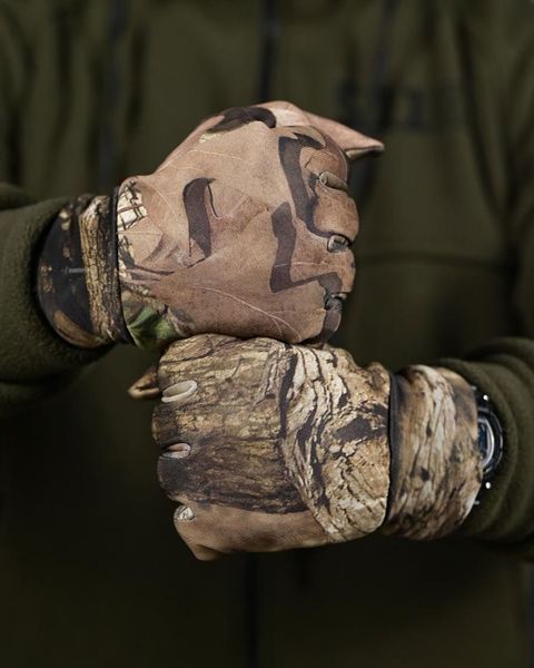 Рукавиці Sizen SoftShell на флісі камуфляж розмір One Size buy94665frs фото