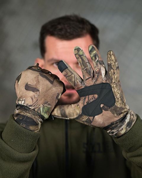 Рукавиці Sizen SoftShell на флісі камуфляж розмір One Size buy94665frs фото