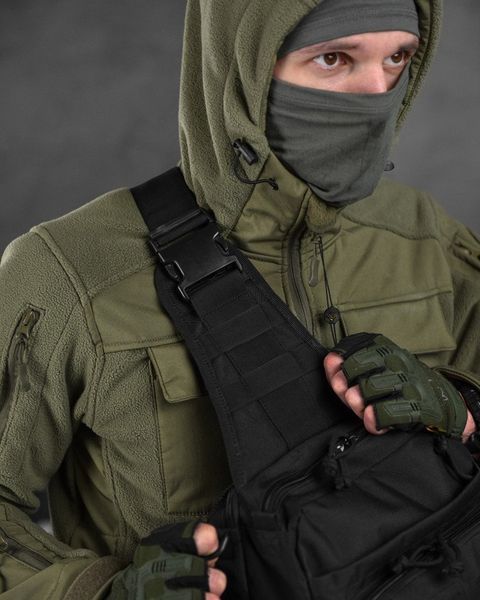 Нагрудна Сумка-Слінг Silver Knight 8 л Oxford чорна   buy56622frs фото