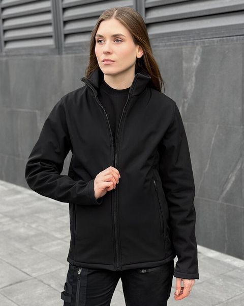 Куртка Pobedov Shadow Soft Shell на мікрофлісі чорна розмір S pobOWku2875bafrs-S фото