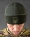 Флісова Шапка Герб з вставками SoftShell олива розмір 56-58 buy89123frs фото