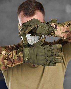 Тактичні Рукавиці SoftShell на флісі олива розмір L buy13110frs-L фото