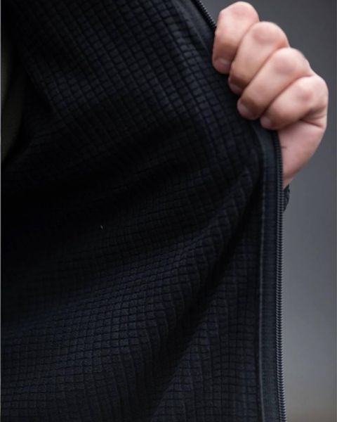 Флісова Кофта R-Military Brohe з липучками під шеврони чорна розмір XL for02232frs-XL фото