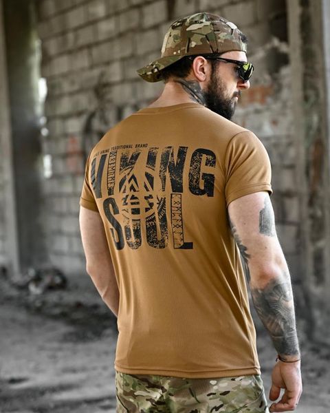 Футболка Born Of War з принтом Viking Soul койот розмір S buy96454frs-S фото