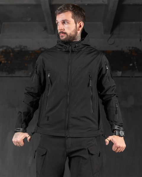 Костюм Tiger SoftShell на флісі Куртка + Штани чорний розмір S buy50182frs-S фото