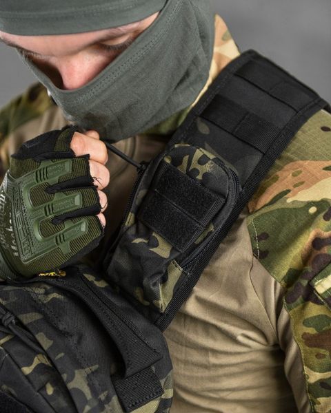 Нагрудна сумка Silver Knight 8л чорний мультикам розмір 29 х 21 х 12 см buy15860frs фото