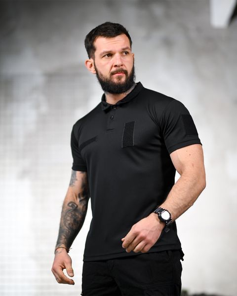 Поло Поліція Coolmax з липучками під шеврони чорне розмір 2XL buy95340frs-2XL фото