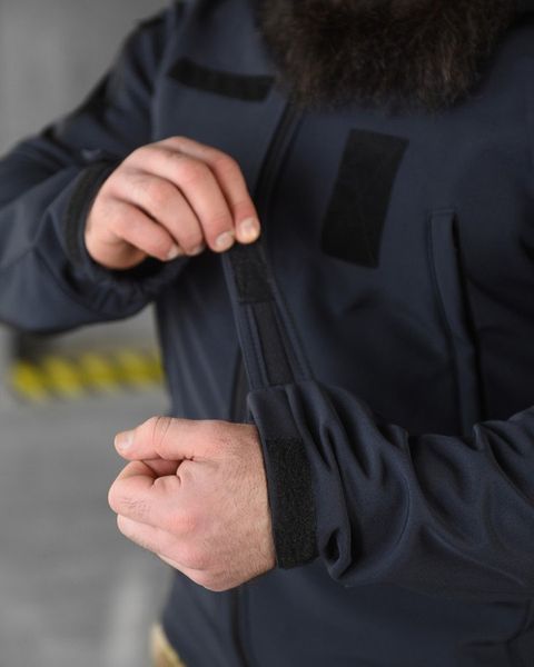 Куртка ДСНС Masad Softshell на флісі з капюшоном синя розмір L buy12795frs-L фото