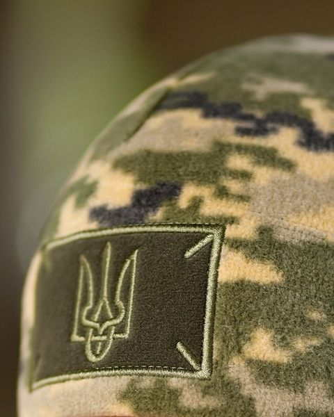 Флісова Шапка з липучкою під шеврон піксель розмір 56-58 buy89093frs фото