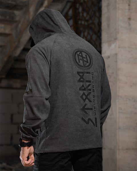 Куртка Born of War з принтом Руни сіра розмір S buy97620frs-S фото