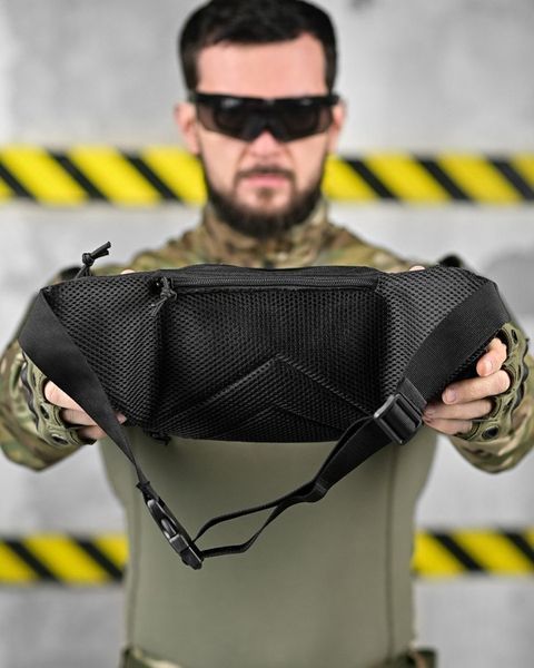 Нагрудна Сумка Recrut Oxford чорна розмір 26 х 16 см buy91404frs фото