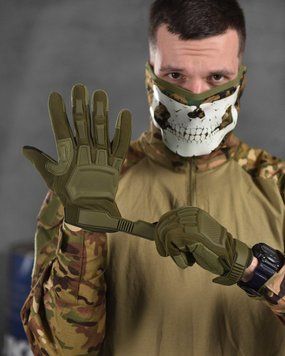 Cенсорні Рукавиці Mechanix M-Pact із захисними накладками олива розмір L buy13426frs-L фото
