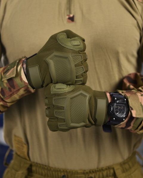 Cенсорні Рукавиці Mechanix M-Pact із захисними накладками олива розмір L buy13426frs-L фото