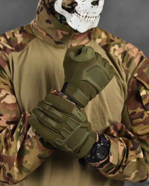 Cенсорні Рукавиці Mechanix M-Pact із захисними накладками олива розмір L buy13426frs-L фото