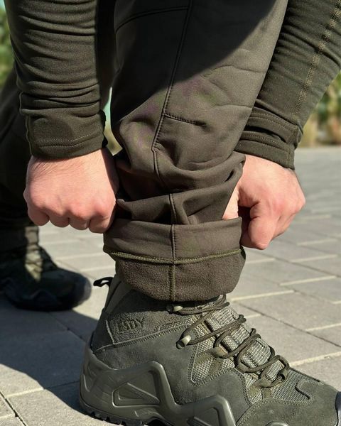 Штани Bass SoftShell на флісі олива розмір S for01983frs-S фото