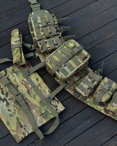Розвантажувальний Пояс Grand Tactic Voin Cordura з підсумками та карематом для сидіння мультикам GT3016frs фото